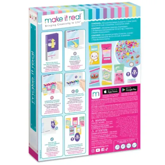 Yaradıcılıq dəsti Make it Real Snackers Bracelet DIY Jewelry Vending Machine