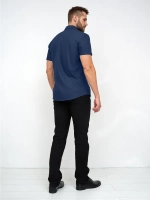 Рубашка приталенная с коротким рукавом