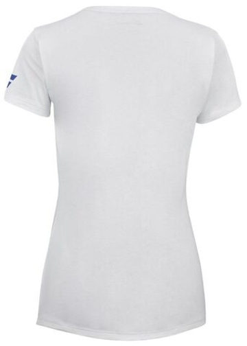 Футболка для мальчика теннисная Babolat Fitness Tee Girl - белый/белый