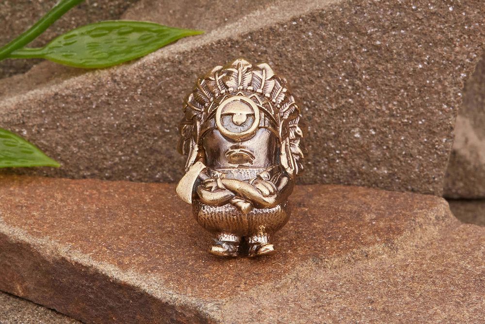 Бусина на темляк ИндиПупс от мастерской Крымская бронза