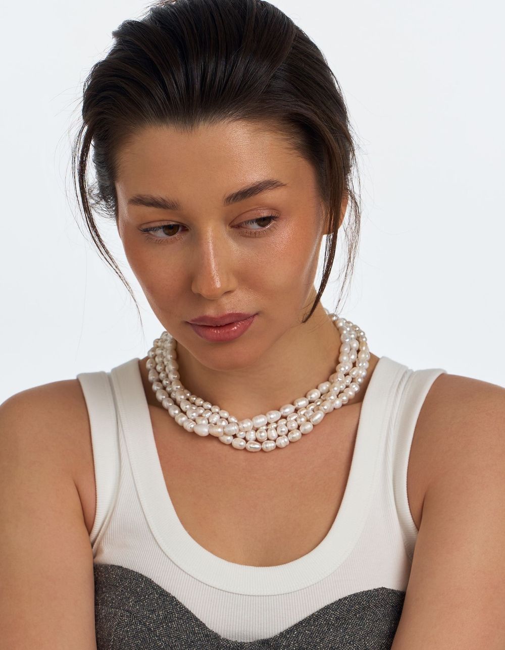 Колье Tres Pearl