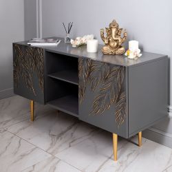 Тумба под ТВ Тропик 117см Стайл Серый Голд