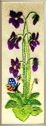 "Фиалки"-3001ЦВ вышивка
