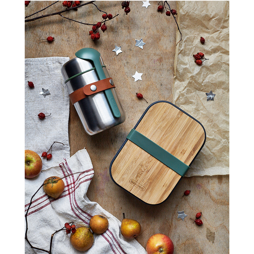 Термос black+blum, food flask, 400 мл, зеленый