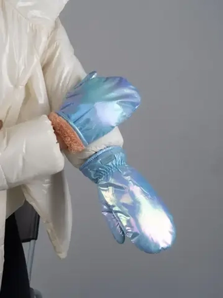 Варежки женские зимние непромокаемые болоньевые