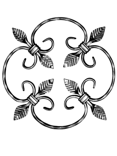 Декоративная панель из стали 255*255 мм, р-р материала П11,5*5,5, вес 0,925 кг