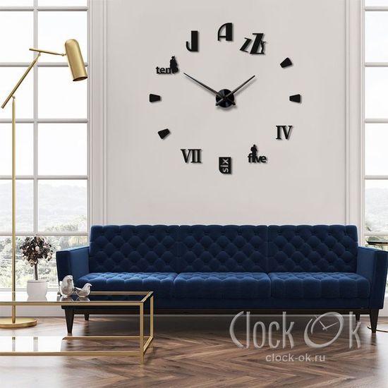 Настенные 3D часы Jazz