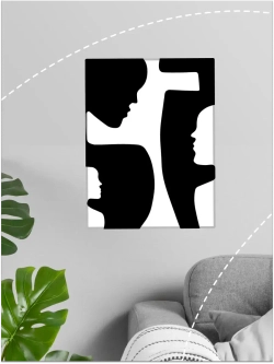 Картина по номерам черно-белая