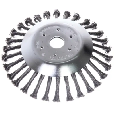 Щетка круглая для триммера из стальной проволоки диаметр 200мм, посадочное 25.4мм