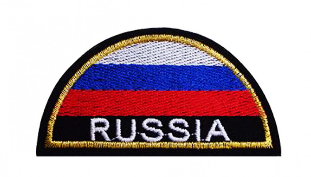 Шеврон вышитый "МЧС России" полукруг 110*85 мм