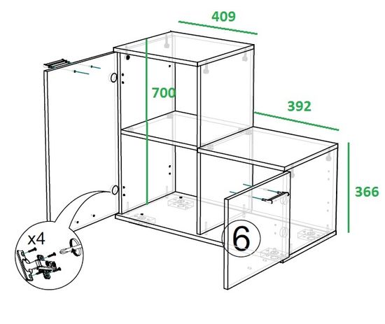 Обувница ДЖЕННИ-2