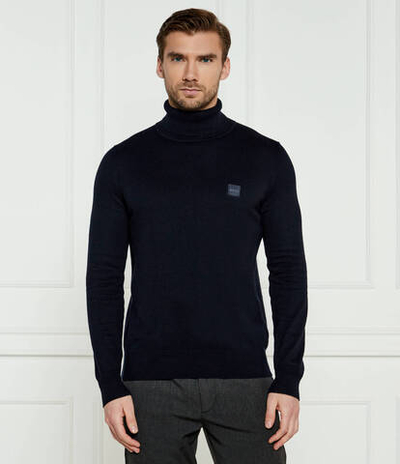 Гольф Akiro S BOSS ORANGE - темно-синий(50527573)