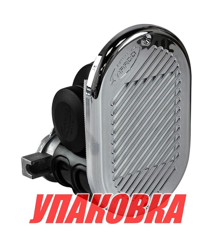 Сигнал звуковой электропневматический Marco Hurricane HR1/C, 12 В, хромированный (упаковка из 4 шт.)