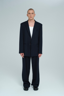 Брюки широкие | dark blue