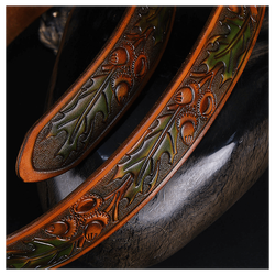 Кожаный ремень «Ёжик»