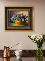 Картина настенная интерьерная в багетной раме 18*21 см