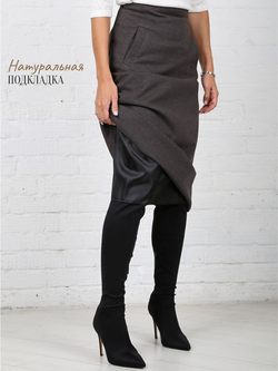 Юбка 2672707 серый