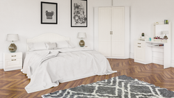 Спальня Ливерпуль вар.7 Белый/Ясень ваниль