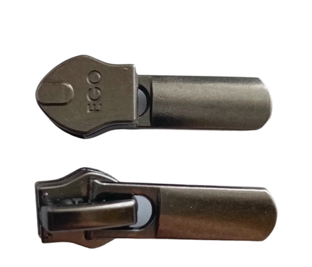 Бегунок спираль №7 автомат EGO (t-7a премиум), тёмный никель круглые