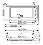 Акриловая ванна VAGNERPLAST CAVALLO 180x80