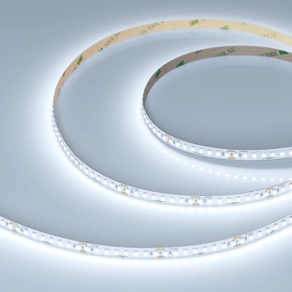 Светодиодная лента UL-A176-8mm 24V White6000 (15 W/m, IP20, 5m) (Arlight, 7 лет) 048130