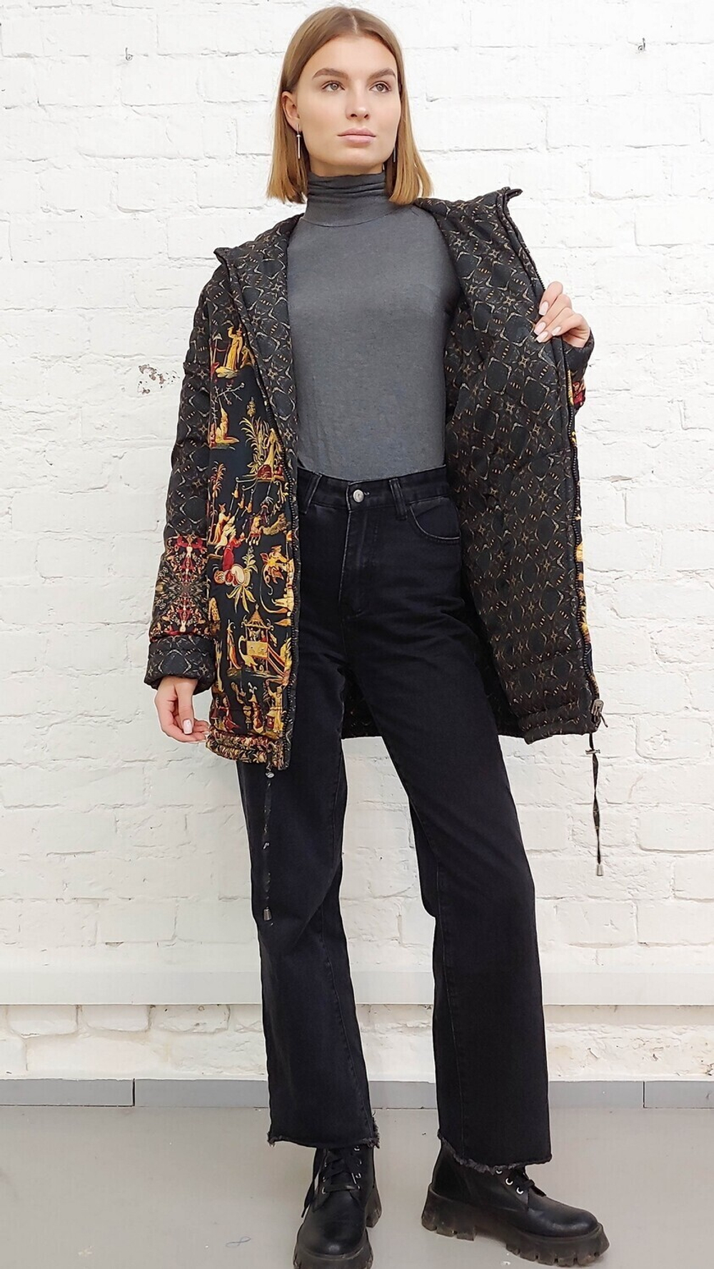 Двусторонняя куртка "Китайский гротеск", по мотивам шпалеры фламандского мастера Judocus de Vos