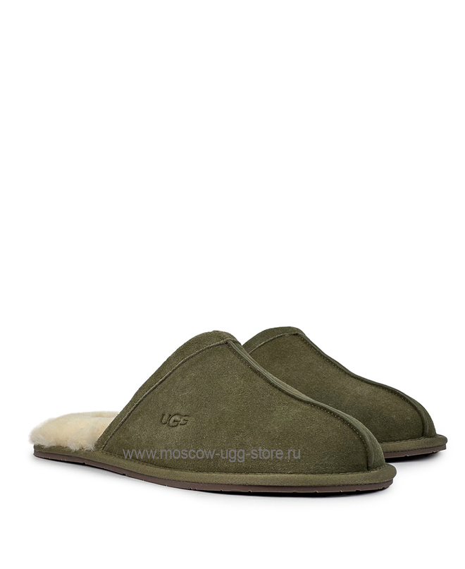 MENS SCUFF SLIPPER - burnt olive