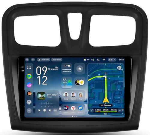 Магнитола для Renault Logan 2, Sandero 2 2014+ - Teyes CC4-PRO монитор 9.5" 2K QLED на Android 13, Быстрейшая, Snapdragon 778G, ИИ, CarPlay, DSP, 4G SIM-слот