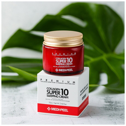 Омолаживающий ночной крем для лица с коллагеном Medi Peel Collagen Super10 Sleeping Cream70 мл.