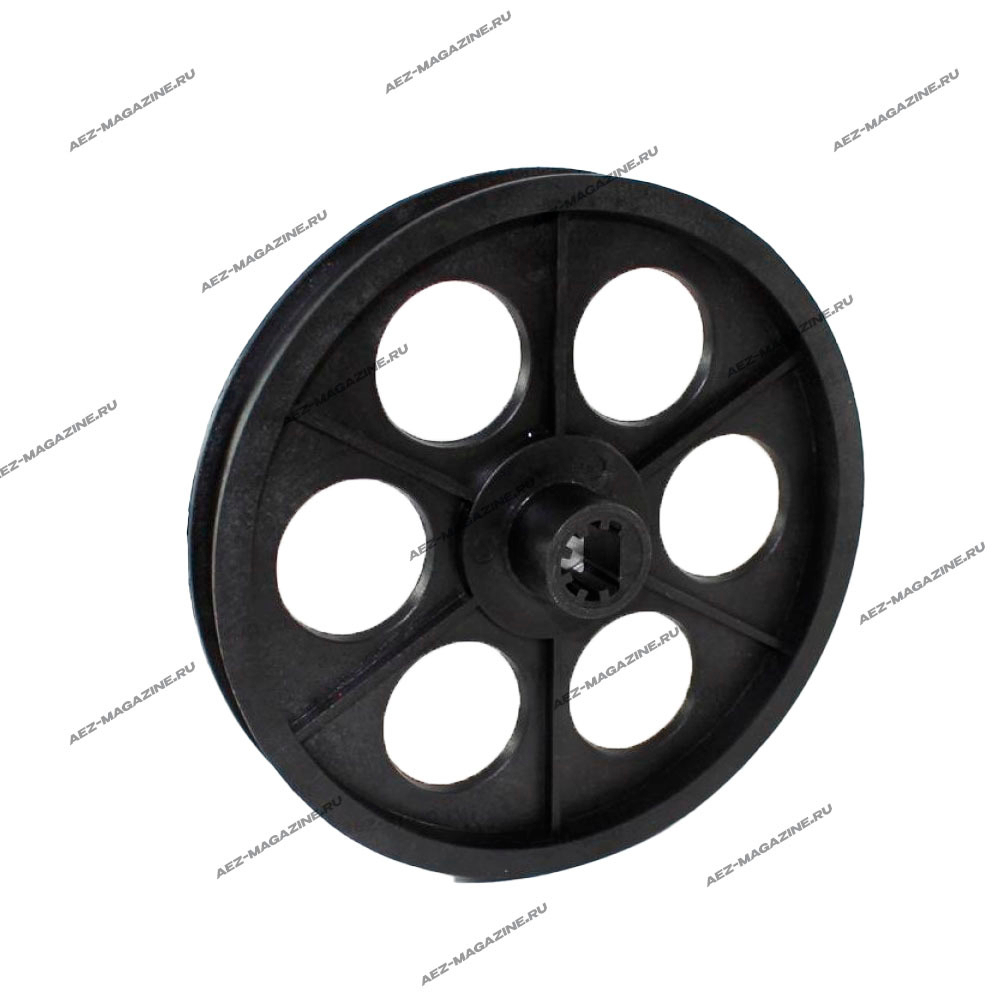 Шкив для бетономешалки, наружный D-162мм, внутренний d-14, скос на валу