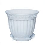 Кашпо "Флора" с поддоном 5 л цвет в ассортименте