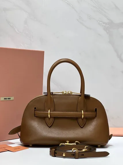 Сумка MIU MIU Aventure nappa, коричневая