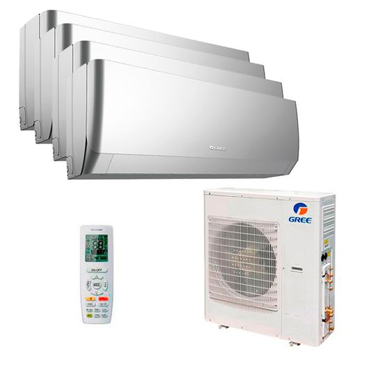 Мультисплит система на 4 комнаты Gree GWH09AGCXB-K6DNA4F/I (silver) x 4 / GWHD(36)NK6OO (LCLH)