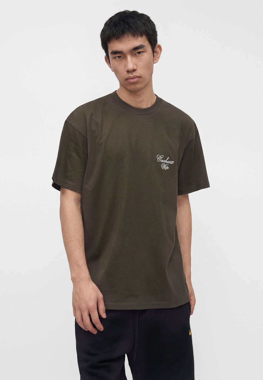 Carhartt WIP Базовая футболка - Хаки
