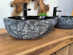 Раковина из андезита ПАРА! Erozy Black EA-65746 51х39х15 из натурального камня