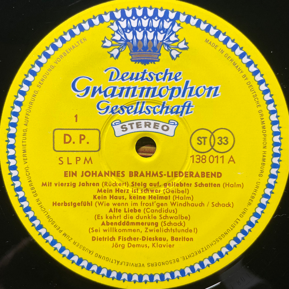 Брамс - Песни (Германия)