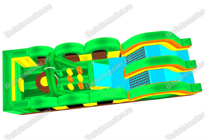 Надувная полоса препятствий "Зов джунглей"