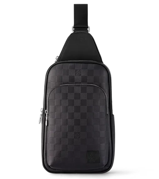 Сумка-слинг Louis Vuitton Avenue NM кожа Damier Infini