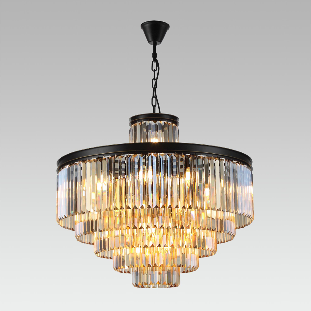 Citilux Мартин CL332152 Люстра хрустальная подвесная Шампань