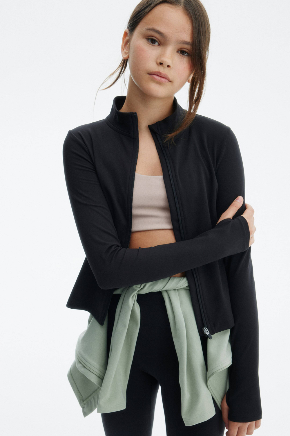 H&M Спортивный топ SoftMove, серый