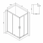 Душевой уголок AM.PM Gem W90G-404-120280-MT 120x80 стекло прозрачное/профиль матовый хром