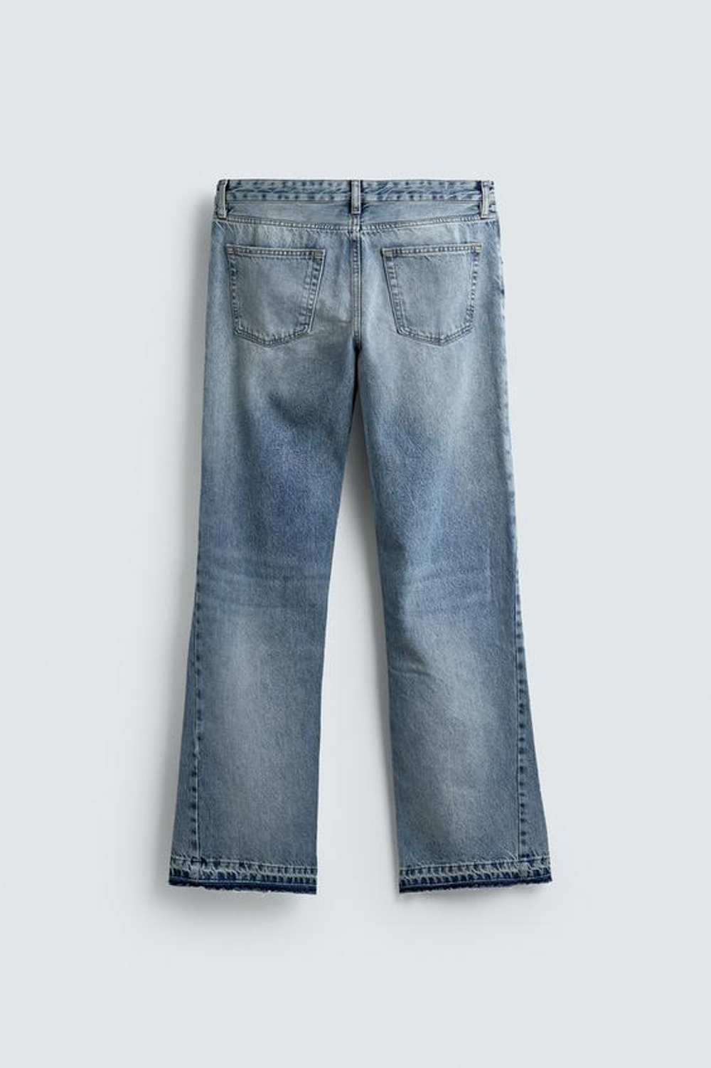 ZARA ДЖИНСЫ FLARE FIT, ВЫЦВЕТШИЙ СИНИЙ