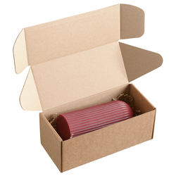 Свеча декоративная Tkano Edge 16.5см бордовая