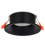 Светильник встраиваемый, GU10, D90xH35мм, IP20, черный, без лампы