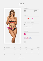 Соблазнительное боди Liferia с цветочным орнаментом