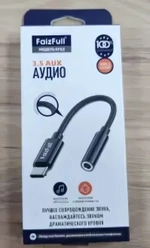 Адаптер-переходник FaizFull FP53 Type-C(m) - 3.5 Jack(f) Black