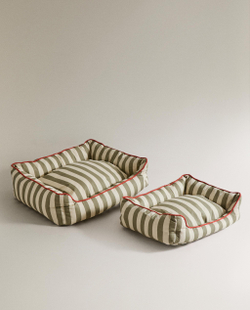 Лежак для животных Zara Home, в полоску с кантом, 50 40 18 см