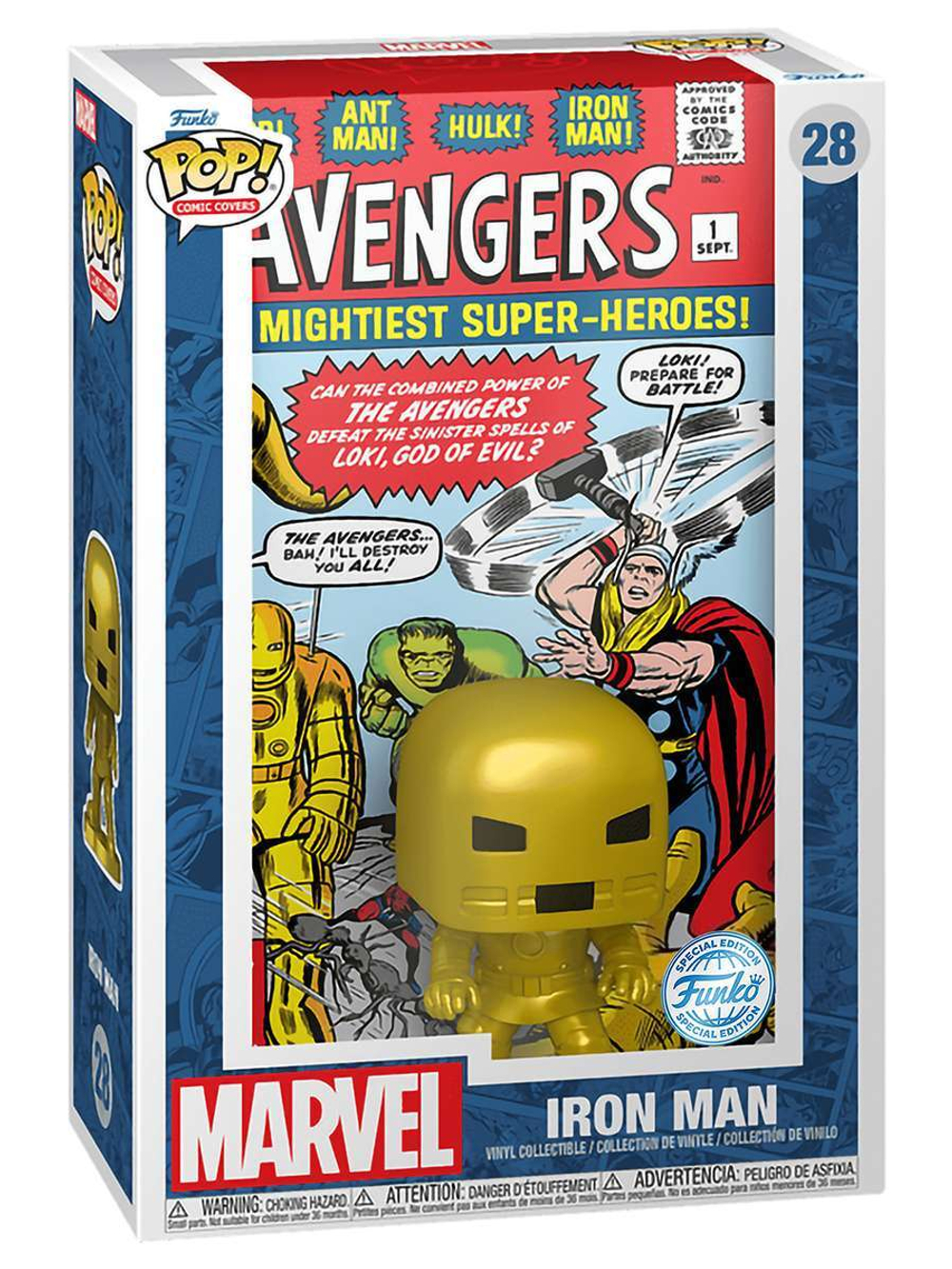 Фигурка Funko POP! Comic Covers Marvel Avengers #1 Iron Man (Exc) (28) 74133