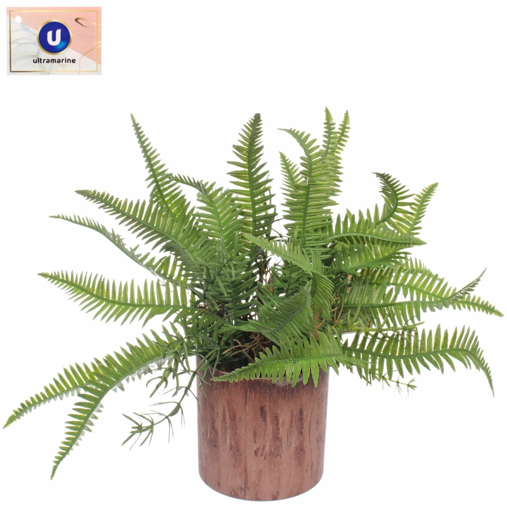 Цветок искусственный в горшке «Гинкго» 16см