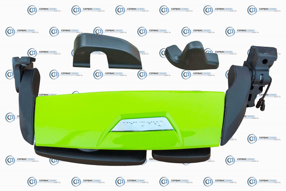 Зеркало правое в сборе X5000 зеленого цвета с камерой (рестайлинг) DZ14251770081